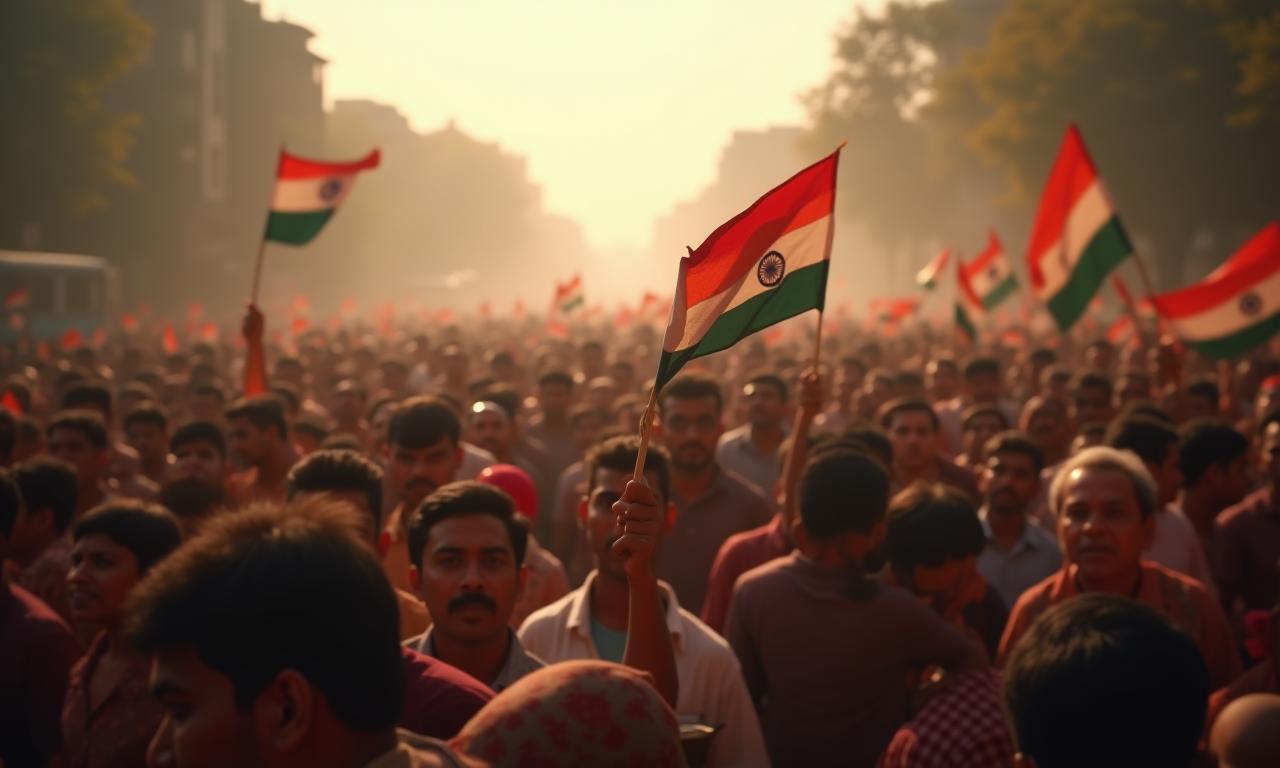 पुरस्कार विजेता फोटो: भारत के एक बड़े समाचार आयोजन का दृश्य