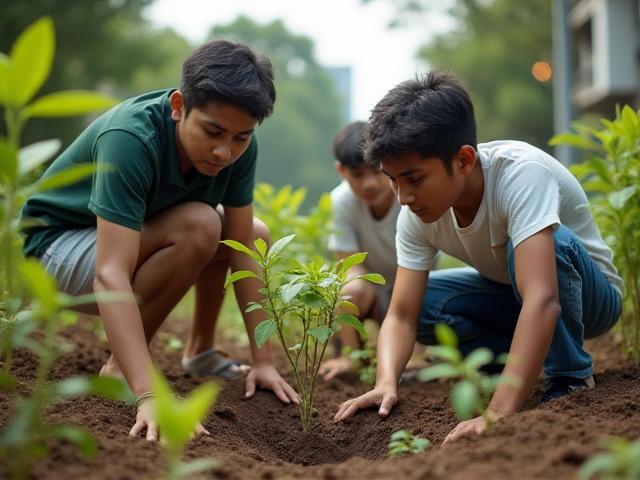 पर्यावरण दिवस पर मुंबई के युवाओं द्वारा किया गया वृक्षारोपण